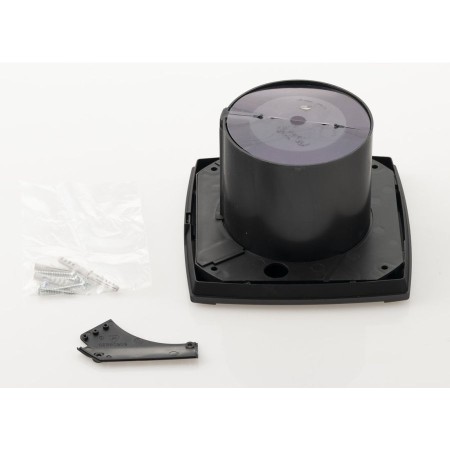 Cata Uc-12 Th wentylator łazienkowy osiowy z automatem osiowy 12W wylot 120mm czarny 01302200