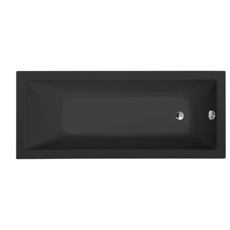 Polysan NOEMI wanna prostokątna 170x70x39cm czarny mat 71708.21