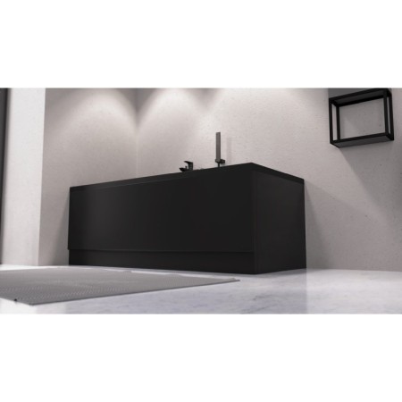 Polysan CLEO wanna prostokątna 180x80x48cm czarny mat 95611.21