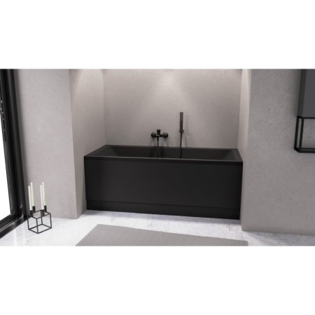 Polysan CLEO wanna prostokątna 180x80x48cm czarny mat 95611.21