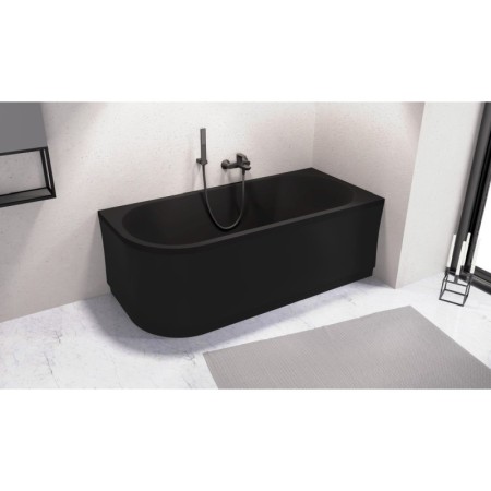 Polysan VIVA R wanna asymetryczna 175x80x47cm czarny mat 78119.21