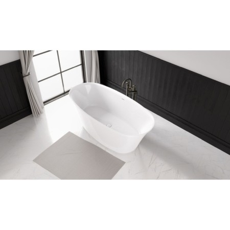 Polysan FLORINA wanna wolnostojąca kompozyt 170x80x61cm biała 93858