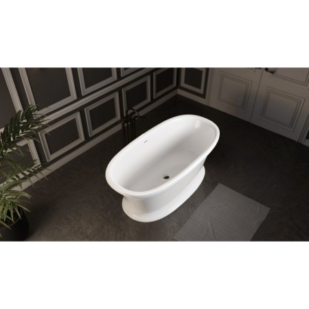 Polysan VELIA wanna wolnostojąca kompozyt 167x83x62.5cm biały 92230