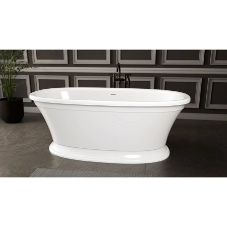 Polysan VELIA wanna wolnostojąca kompozyt 167x83x62.5cm biały 92230