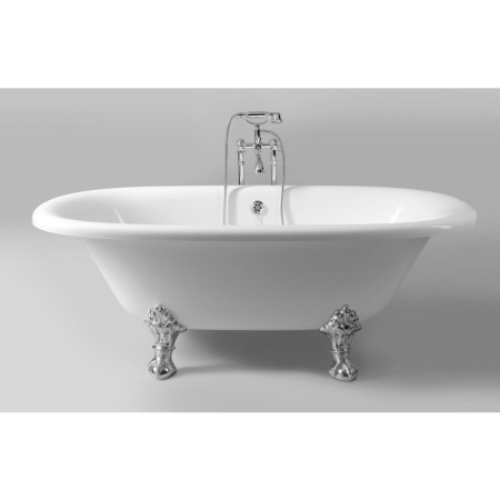 Polysan REGATA wanna wolnostojąca 175x85x61cm nogi chrom mat biała 10231