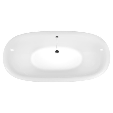 Polysan REGATA wanna wolnostojąca 175x85x61cm nogi chrom mat czarno/biała 10251