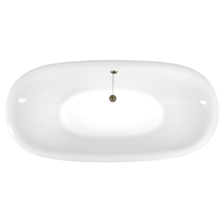 Polysan REGATA wanna wolnostojąca 175x85x61cm nogi białe czarno/biała 10261