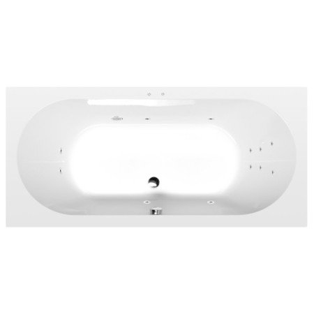 Polysan Levana wanna z hydromasażem 170x80x39cm Attraction Hydro chrom 71745.3010