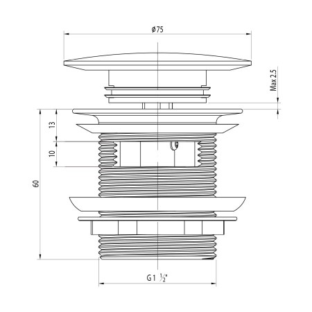 Polysan Odpływ wannowy 6/4