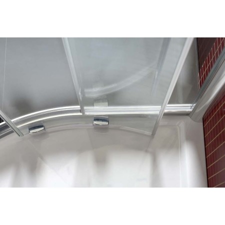 Polysan LUCIS LINE kabina prysznicowa półokrągła 900x900mm R550 szkło czyste DL2615