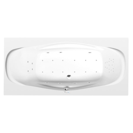 Polysan Garda wanna z hydromasażem 190x90x44cm Highline Hydro-Air chrom 14111.6010