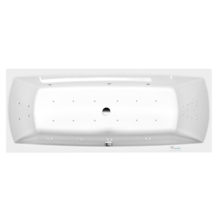 Polysan Lily wanna z hydromasażem 170x70x39cm Highline Hydro-Air chrom 72230.6010