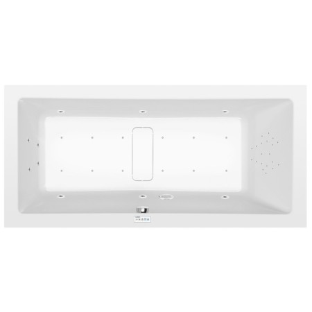 Polysan Marlene wanna z hydromasażem 190x90x48cm Highline Hydro-Air chrom 71607.6010