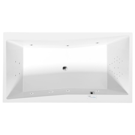 Polysan Quest wanna z hydromasażem 180x100x49cm Highline Hydro chrom 78511.5010