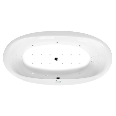 Polysan Stadium wanna z hydromasażem 190x95x46cm Highline Hydro-Air chrom 82111.6010