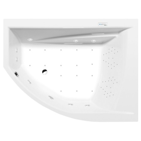 Polysan Tandem R wanna z hydromasażem 170x130x50cm Highline Hydro-Air chrom 97611.6010