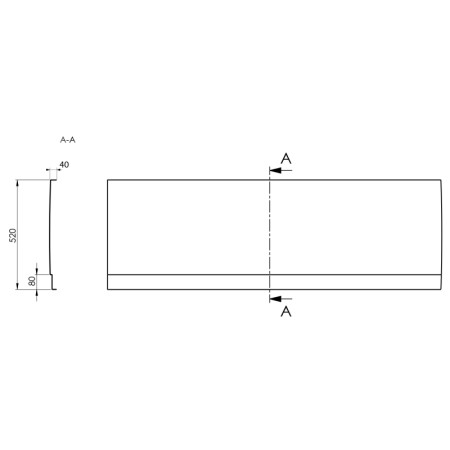 PORTO wc wiszące Vortex Rimless 355x52cm biały PZ102V Sapho