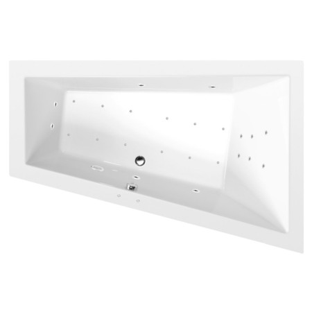 Polysan Triangl R wanna z hydromasażem 180x120x50cm Attraction Hydro-Air chrom 20611.4010