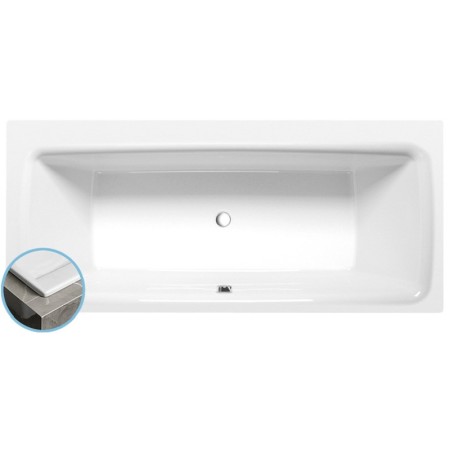 Polysan KVADRA SLIM wanna prostokątna 180x80x47cm biała 17611S