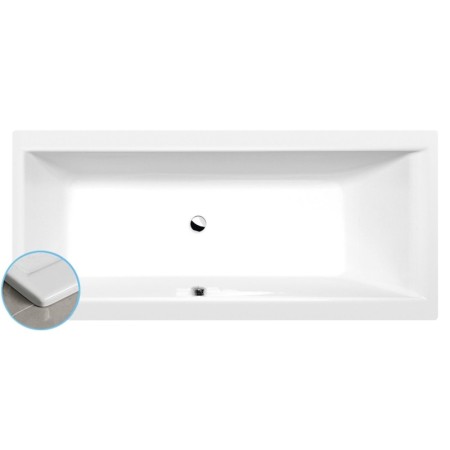 Polysan CLEO SLIM wanna prostokątna 180x80x48cm biała 95611S