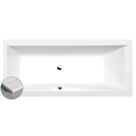 Polysan CLEO SLIM wanna prostokątna 170x75x48cm biała 94611S