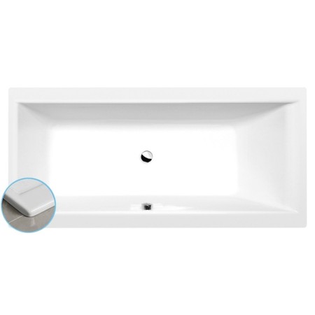 Polysan CLEO SLIM wanna prostokątna 160x75x48cm biała 93611S