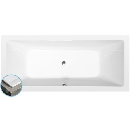 Polysan KRYSTA SLIM wanna prostokątna 180x70x39cm biała 72906S