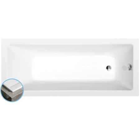 Polysan NOEMI SLIM wanna prostokątna 160x70x39cm biała 71707S
