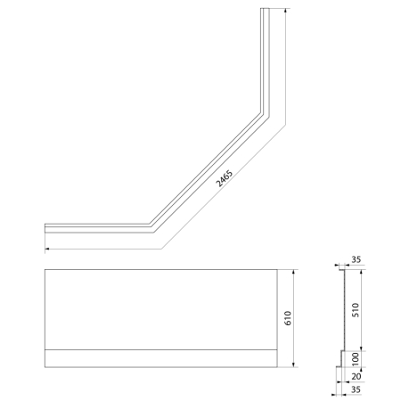 SHARON półka do kabiny prysznicowej czarny SH8455B Aqualine