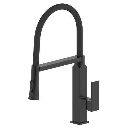 Maya bateria zlewozmywakowa z prysznicem czarny mat MA780B Sapho