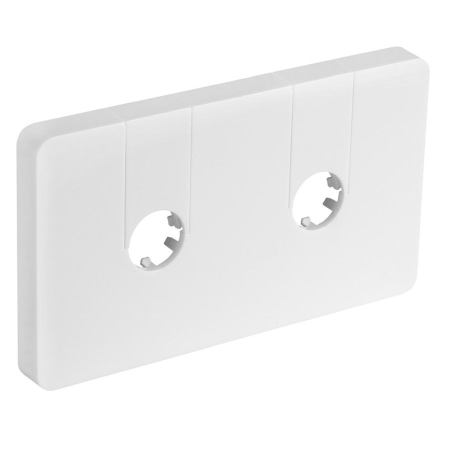 Q-START rozeta maskująca zespolona do zaworów o rozstawie biały QS515W Aqualine