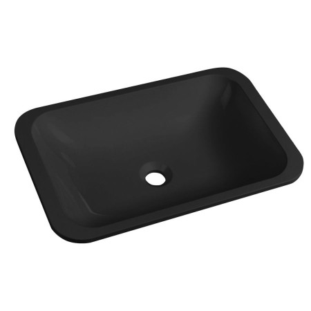 JAPURA umywałka wpuszczana kompozitowa 55x36cm czarny mat 50135B Sapho