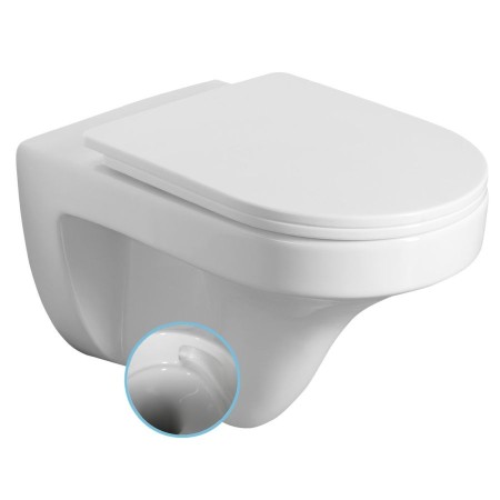 DENICA wc misa wisząca Vortex Rimless 36x52cm biały PS8512 Aqualine