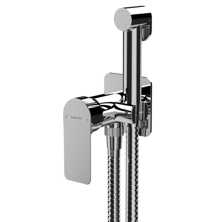 PAX bateria bidetowa podtynkowa ze słuchawką i wężem chrom XA13 Sapho