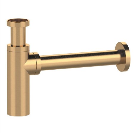 Syfon umywalkowy 5/4" odpływ 32mm okrągły złoto mat SI519D Sapho