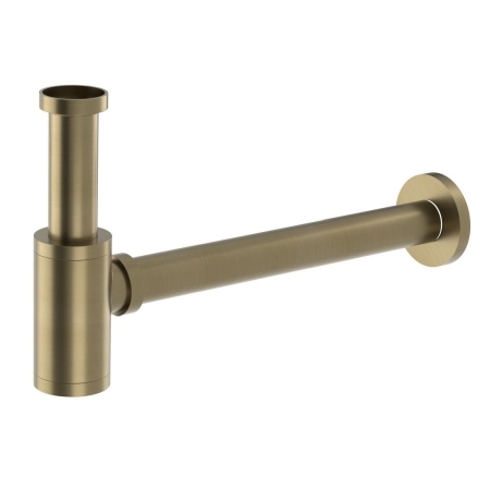 Syfon umywalkowy 5/4" odpływ 32mm okrągły złoto mat SI51G Sapho