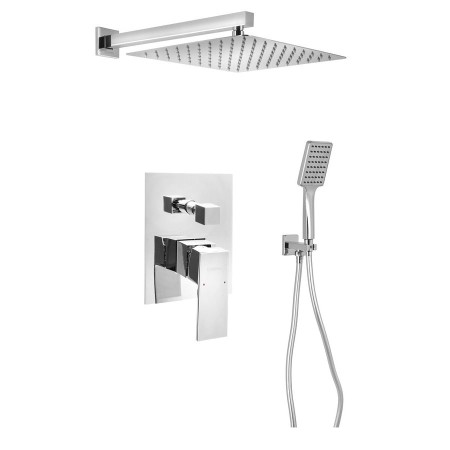 LATUS zestaw prysznicowy podtynkowy z baterią podtynkową 2 wyjścia chrom 1102-42-03 Sapho