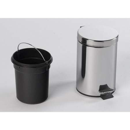 Aqualine SIMPLE LINE kosz na śmieci 3l stal nierdzewna polerowana 27103