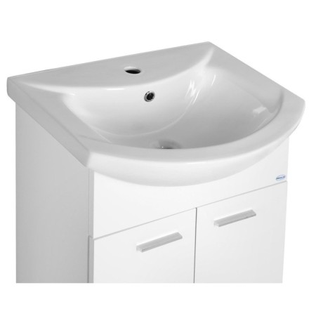 Aqualine ZOJA szafka umywalkowa 50.5x74x30cm biała 51055A