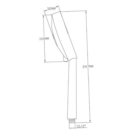 Sapho Słuchawka prysznicowa z masażem 5 funkcji średnica 110mm ABS/chrom 1204-05