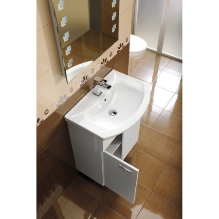 Aqualine ZERO umywalka meblowa 55x43.5cm biała 6055
