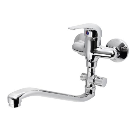 Aqualine AQUALINE 35 bateria umywalkowa/wannowa ścienna chrom 52140