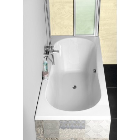 Aqualine JIZERA wanna 180x80x39cm bez nóżek biały G1880