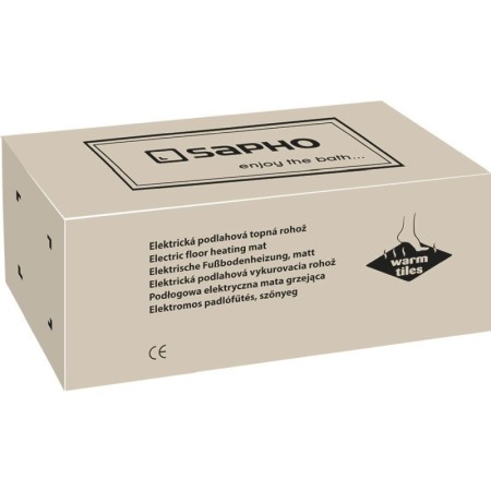 Sapho WARM TILES elektryczna mata grzejna 08m2 130W dwużyłowa WTM08