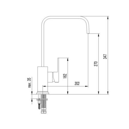 Sapho LATUS bateria kuchenna chrom HU330