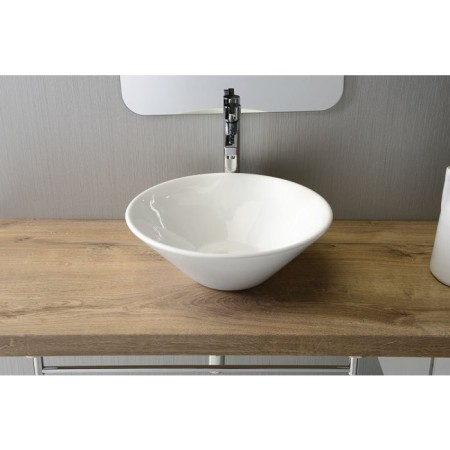 Aqualine COMILLAS umywalka ceramiczna nablatowa 42x15cm BH7012