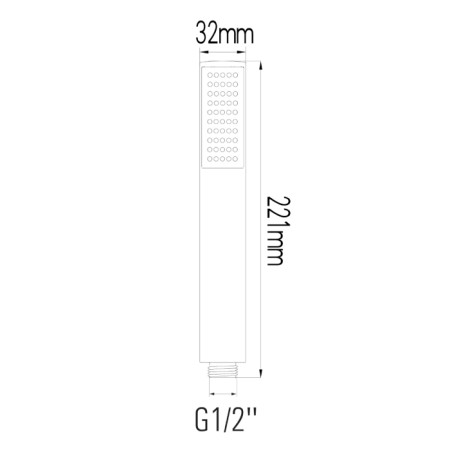 Sapho Słuchawka prysznicowa średnica 221mm ABS/chrom SK190