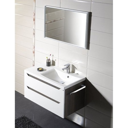 Sapho WAVE szafka umywalkowa 90x45x48cm prawa biała WA093-3030