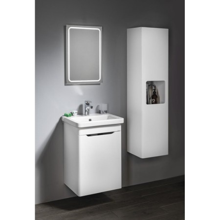 Sapho ELLA szafka umywalkowa 46.5x65x38.5cm drzwiczki lewa biała EL055-3030
