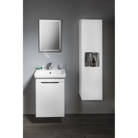 Sapho ELLA szafka umywalkowa 46.5x65x38.5cm drzwiczki lewa biała EL055-3030
